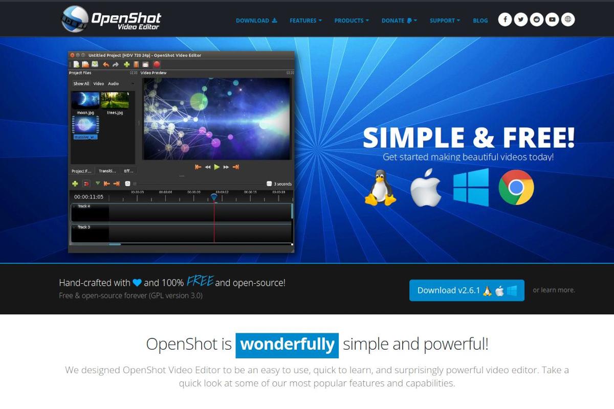 Ingyenes videoszerkesztő program: OpenShot